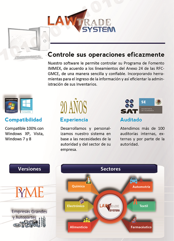 Software para el Control de inventarios para efectos de